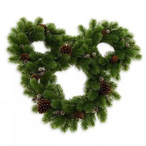 Mickey Mouse Icon Light-Up Holiday Wreath